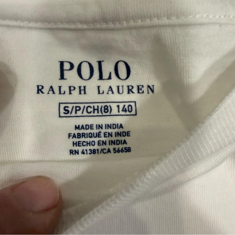 Ralph Lauren Boys 2 PCS Set Red Cotton Cable Knit Vest & White S/S T-Shirt Sz 8